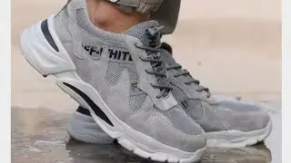Men Work Safety Shoes Steel Toe Head Anti-puncture Anti-Stabbing Wearable Breathable Light Soft