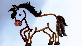 How To Draw a Horse🐎/Horse Drawing Easy/Horse Drawing For Kids 😁/horse drawing Simple