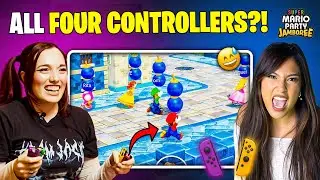 Mario Party Rhythm Kitchen: Two Hands, ALL Four Controllers