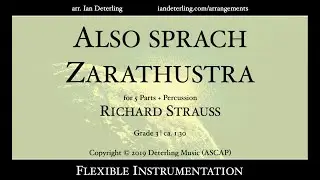 Also sprach Zarathustra - STRAUSS (flexible instrumentation)