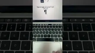 How to type &para; paragraph mark (Pilcrow) #macbooktips #keyboard #macshortcuts