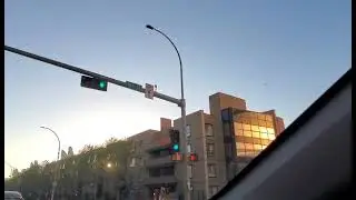 Driving around the city of Edmonton