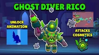 Ghost Diver Rico - Unlock animation, Attacks, Cosmetics - Halloween Update