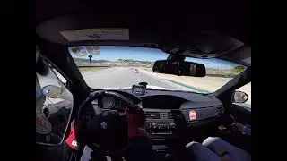 BMW E92 M3 vs M2C on the straight of Laguna Seca Raceway