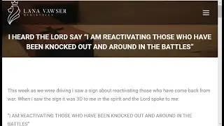 Lana Vawser Prophetic Word 2020-02-11