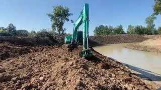 Canal dredging work