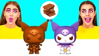 Real Food vs Chocolate Food Challenge | Crazy Kitchen Situations by CRAFTooNS Challenge