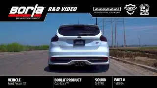 Borla Exhaust for the 2013-2018 Ford Focus ST [Exhaust System Sounds]