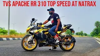 TVS Apache RR310 Top Speed with XBHP on Natrax Asia's Fastest Speed Testing Track