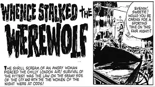 Whence Stalked the Werewolf | Horror Suspense Story | horror comics