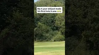 Making your first hole in one at 4 years old and getting it on video 👏🏼 #golf #golfshorts #holein1