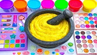 Relaxing Slime ASMR | DIY Mixing Makeup, Eyeshadow & Toothpaste