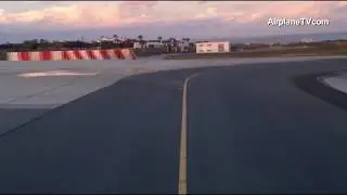Timelapse video: A320 Departing from Larnaca airport: taxi, takeoff, climb in HD