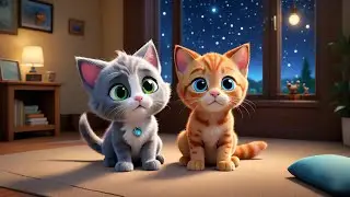Two Sleepy Kittens Dream of Stars | Bedtime Song for Kids | Nursery Rhymes and Soothing Baby Songs