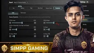 SIMPP 3.5 Sensitivity Code | Best Control Setup for BGMI Esports