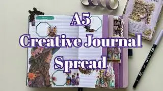 Plan With Me ✨ | A5 Creative Journal Weekly Spread | Dutch Doors & Flip Outs