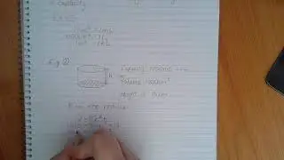 Finding the radius when given height and volume or capacity