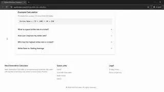 Batting Strike Rate Calculator: Batting Stats Made Simple