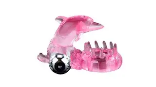 6959532310061 Эрекционное вибро-кольцо / Baile Vibrating Cock Ring Love Dolphig Ring Pink