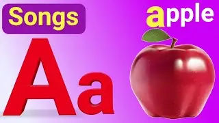 A to z words with picture, phonic sound ABCD rhymes,a for apple b for ball alphabet song 