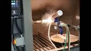 Combustion Powder Spray Gun - PPS PowderJet 85 Demonstration [HD]