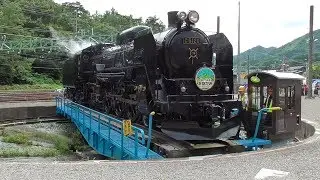 2019年9月14日 JR上越線 水上駅　転車台　蒸気機関車C61 20(快速｢SLぐんま みなかみ｣)