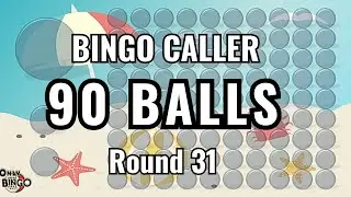 🏖️ 🏖️ 🏖️  BEACH BINGO CALLER - 90 BALL - ROUND 31