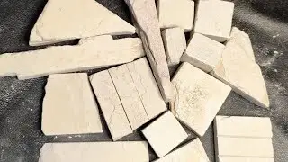 White slate items - Dry scraping video 📸