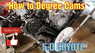 Coyote 5.0 Cam Degree How To with DIY tool vs. Comp Cams Degree kit