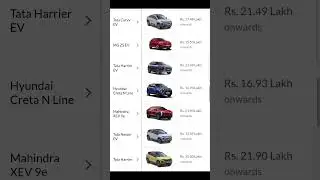 Electric Cars Under 20 Lakhs | Hyundai Tata Mahindra MG EV Cars #cars #car #hyundai #tata #mahindra