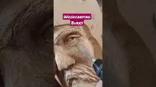 Резьба по дереву с помощью вращающихся фрез #kutzall #dremel #дереворезка