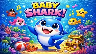 Baby Shark Song 🦈👶 | Cute Shark Dance for Kids | Fun Rhymes & Baby Songs 🎵✨