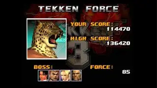 TEKKEN 3 TEKKEN FORCE MODE : KING 2p costume gameplay