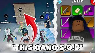 ROBBING FAKE GANG MEMBERS WITH TBK CREW IN ROBLOX BLOCKSPIN