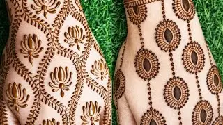 2 Beautiful Back Hand Mehndi Designs | Easy & Simple Mehndi for Beginners