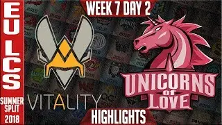 H2K vs SPY Highlights | EU LCS Summer 2018 Week 7 Day 2 | H2K vs Splyce
