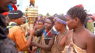 NOOMA! CHABBA NA DUDUKWE KUTOKA KABILA LA WAHADZABE WALIVYOSHIRIKI KWENYE MAPOKEZI YA MWENGE KARATU.