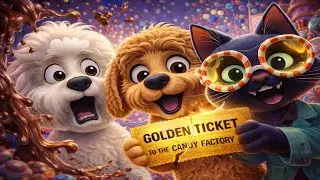 A Golden Ticket to the Sweetest Adventure 🍫✨ | Magical Animal Story