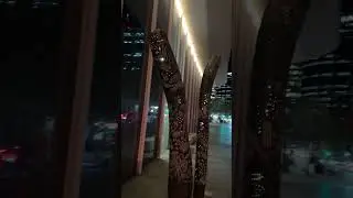 Aboriginal Art Sculpture located outside the Chevron Building Perth