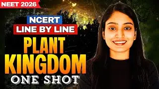 Plant Kingdom Complete Chapter | NCERT Line By Line | One Shot For NEET 2026 | Nidhi Verma 