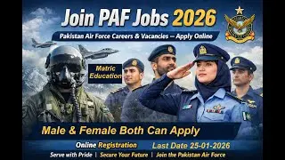 How to apply  Pakistan Air Force Online Registration Air Force Online Apply 2026