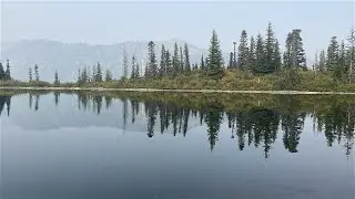 Hiking Bench and Snow Lake Trail - Mount Rainier National Park, Washington