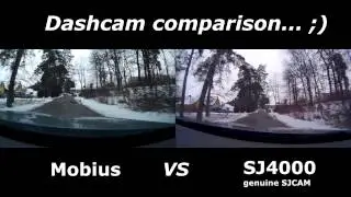 Mobius VS genuine SJCAM SJ4000 dashcam