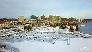 Barrie Marina at winter rest