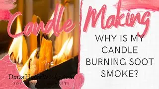 Why is my candle burning soot smoke? #shorts