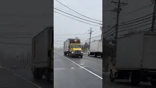 (E TRUCK) Freightliner Cascadia 125 rolls through south Plainfield with a nice driver