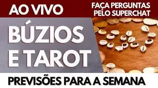 🔴 PERGUNTE: BÚZIOS E TAROT 🔮 Tarde Espiritual | Previsões, revelações e conselhos AO VIVO ❤️ 📱