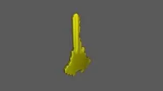 David SLS-2 Scan of a Key using a DIY Rotating Platform