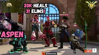 20K HEALS! 31 ELIMS! ASPEN INSANE JUNO GAMEPLAY OVERWATCH 2 SEASON 13