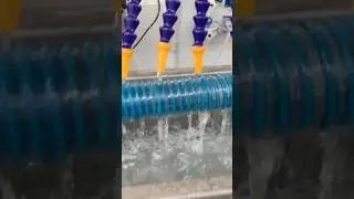 2inch-6inch plastic spiral suction reinforced flex hose production machine line #extrusion #extruder
